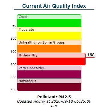 AIR QUALITY SEPT 18 AT 635 AM